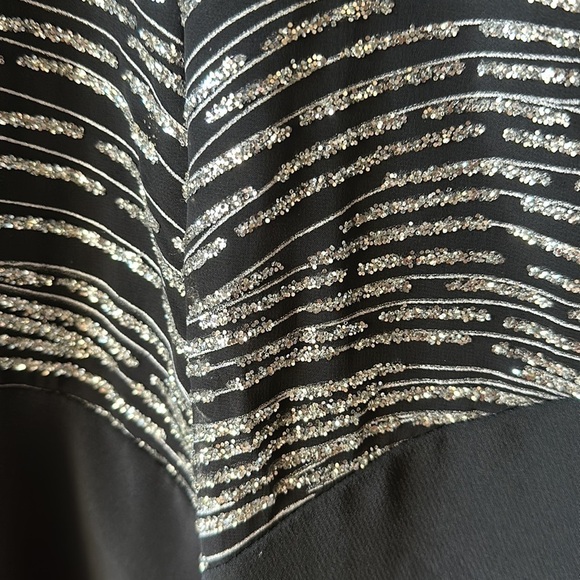 Vintage NEW LEAF BY SAMIR Sheer Glitter Sleeveless Dress - Picture 5 of 9